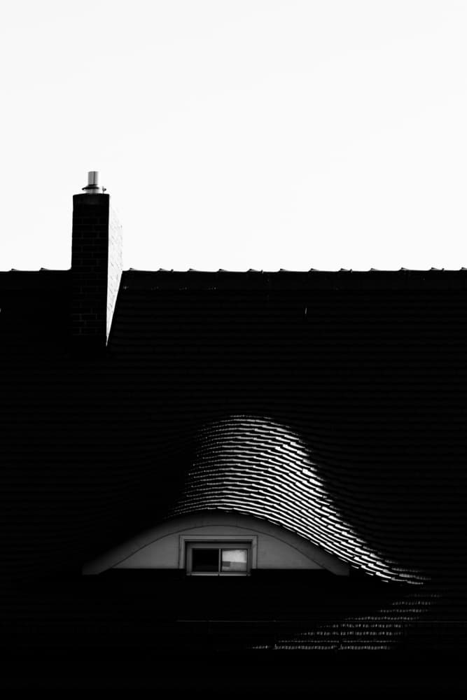 Dramatic Dormer Silhouette by Peter Pfeiffer — canvas wall art