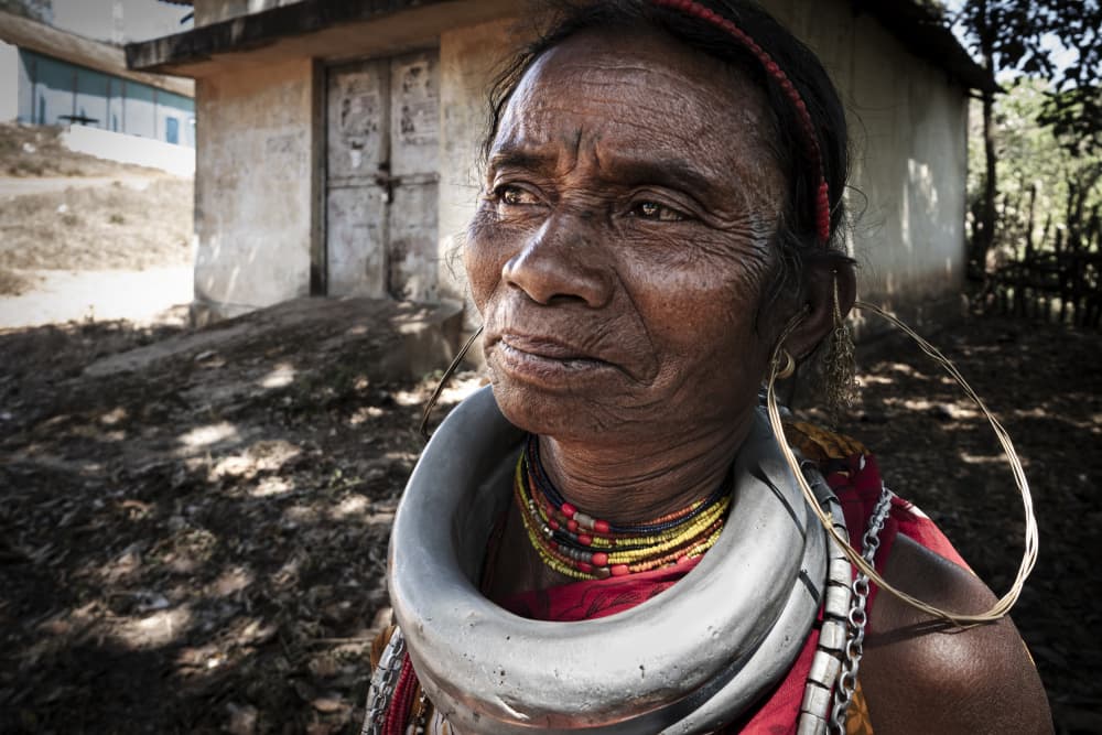 Thoughtful Tribal Woman by Elena Molina — canvas wall art