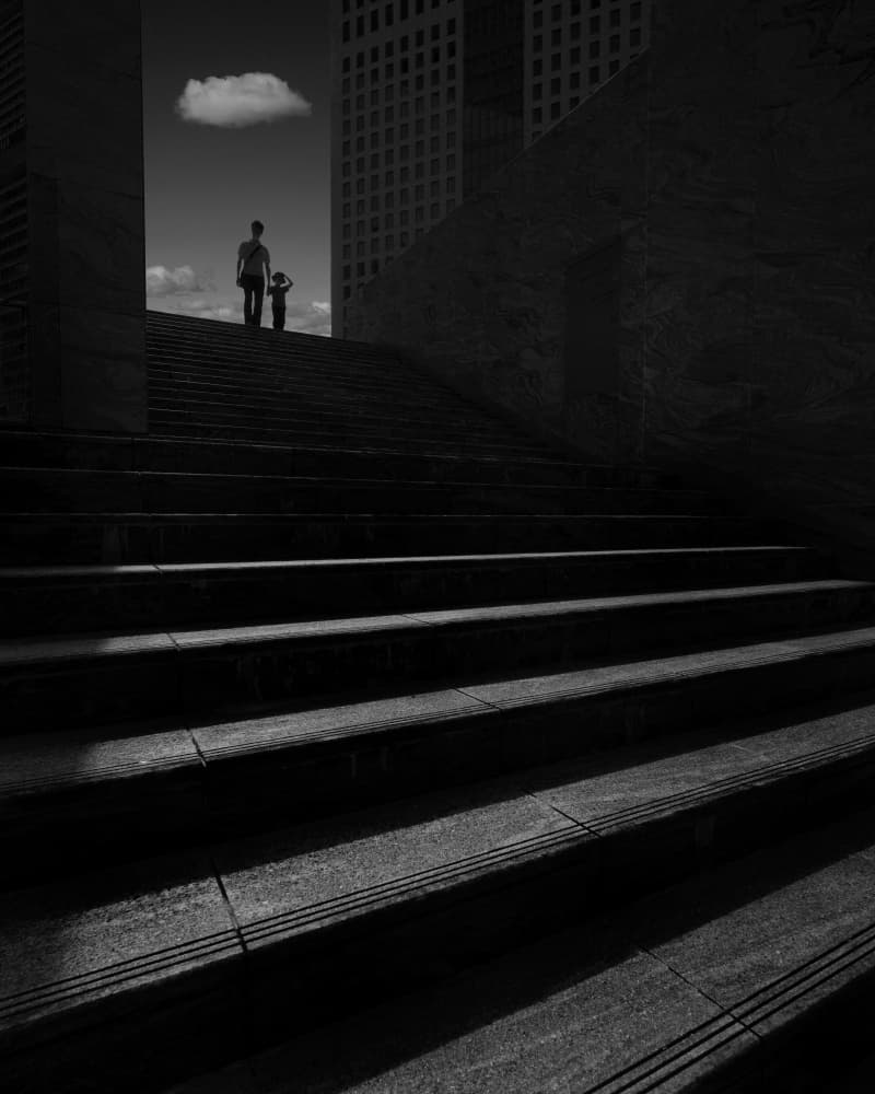 Urban Stairway To Light by Yasuhiro Takachi — canvas wall art