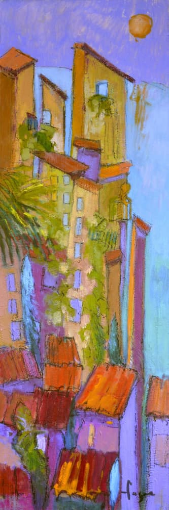 Sunlit Balconies by Dorothy Fagan — canvas wall art