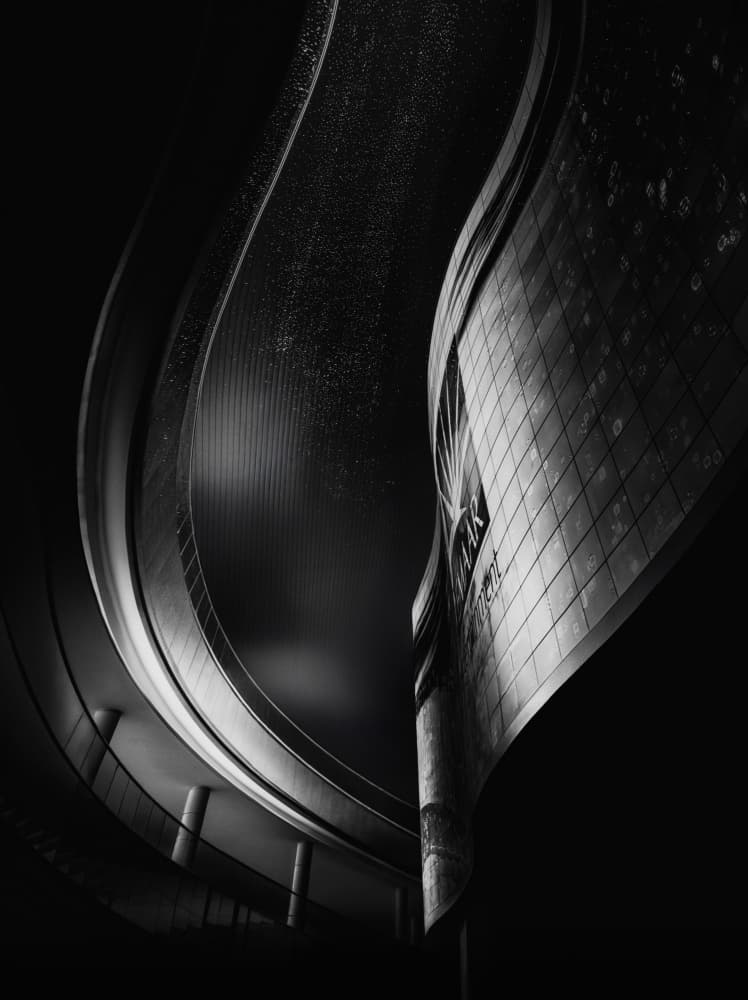 Modern Architectural Curves by Mia Meng — canvas wall art