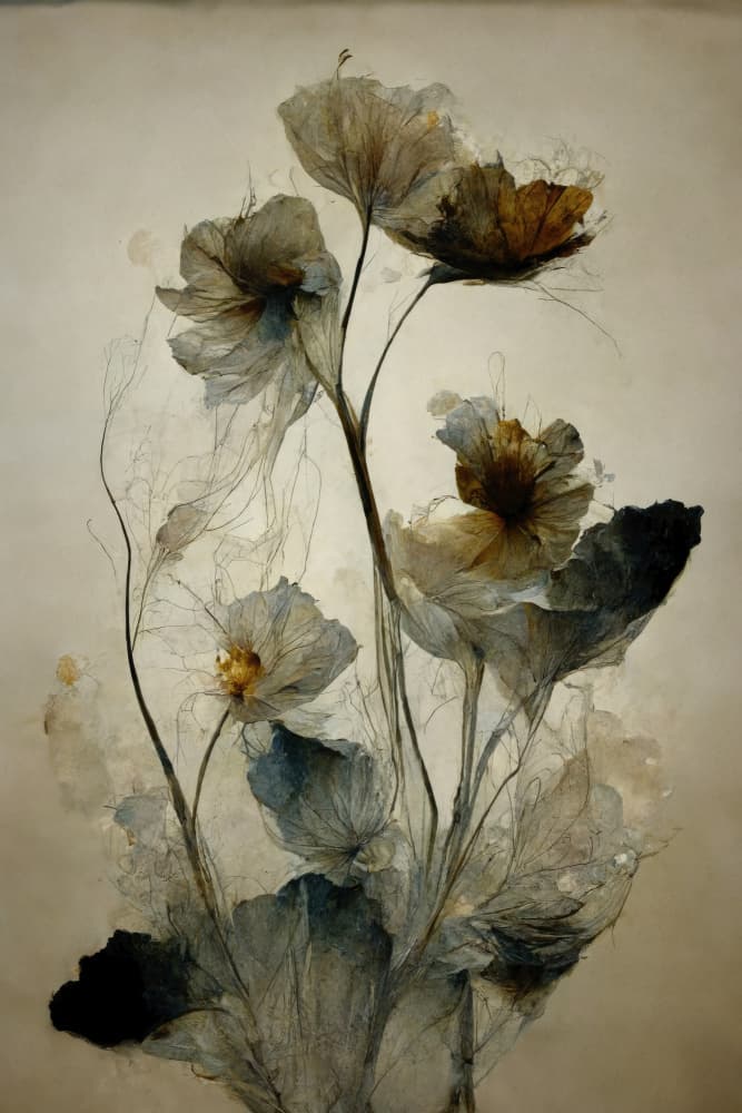 Ethereal Blooms by Treechild — canvas wall art