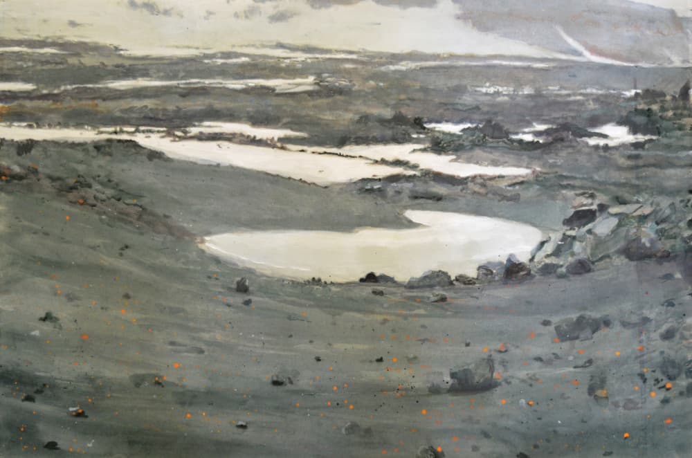 Stark Tundra Landscape by Karin Bos — canvas wall art