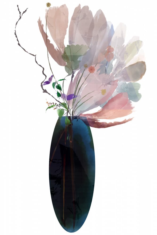 Serene Pastel Flowers by cartissi — canvas wall art