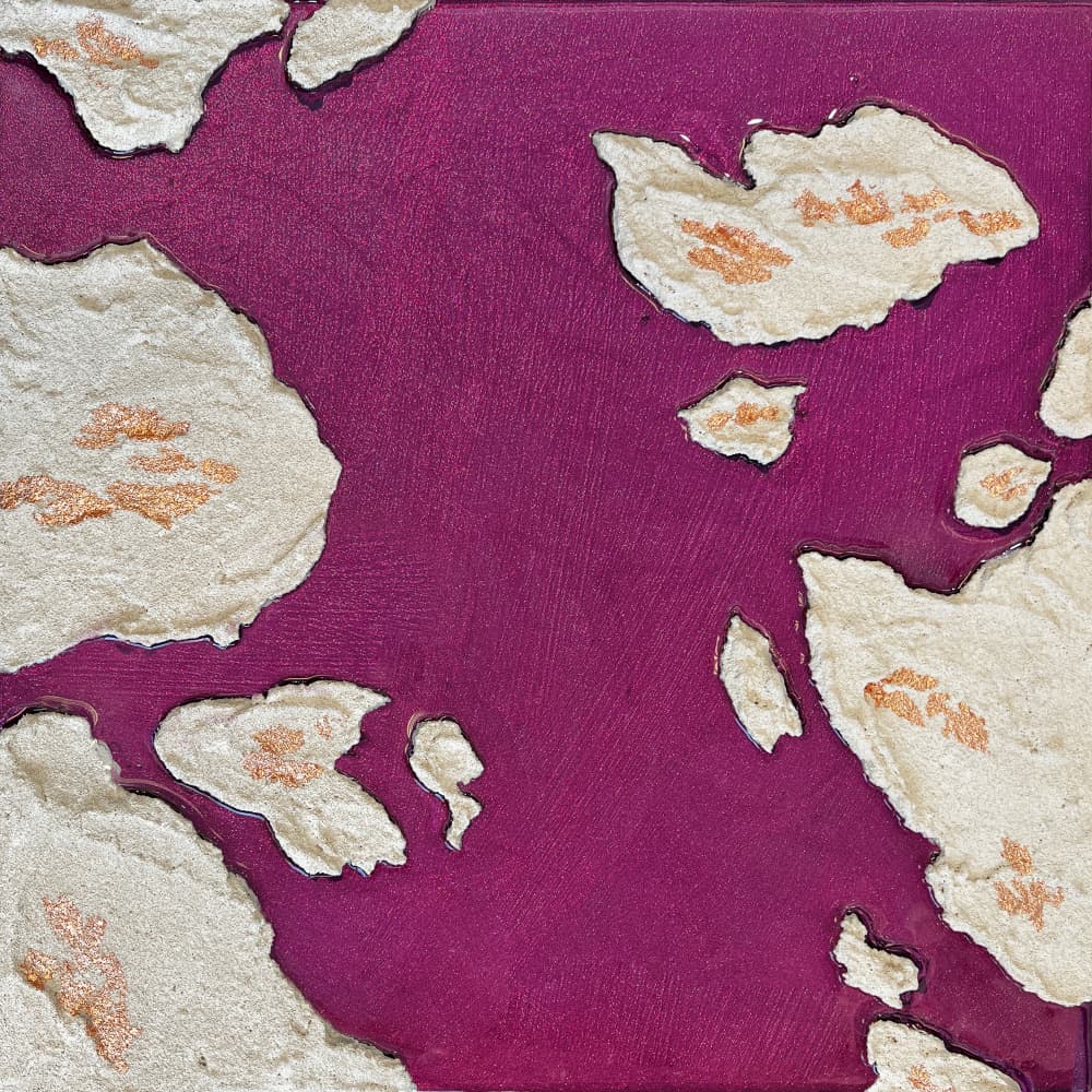 Aubergine Islands by Alyson Storms — canvas wall art