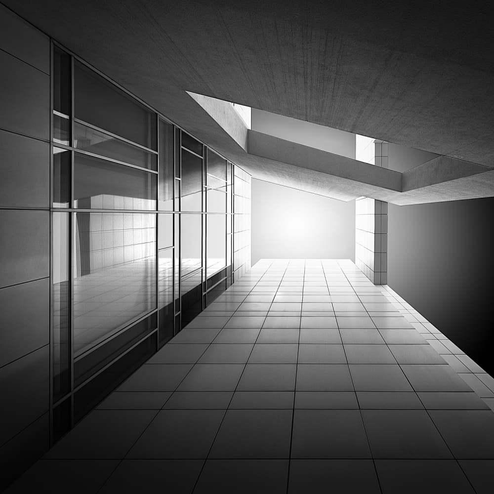 Modern Geometric Architecture by Eduardo Martín — canvas wall art