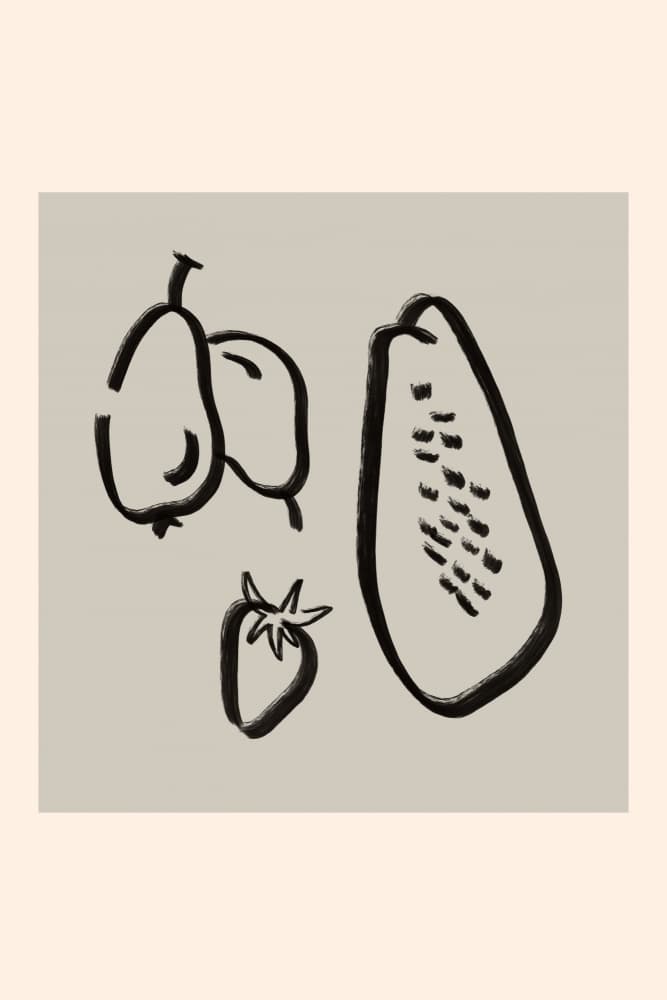 Fruits by Treechild — canvas wall art