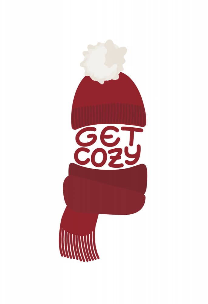 Get Cozy Winter Apparel by Rosana Laiz Blursbyai — canvas wall art