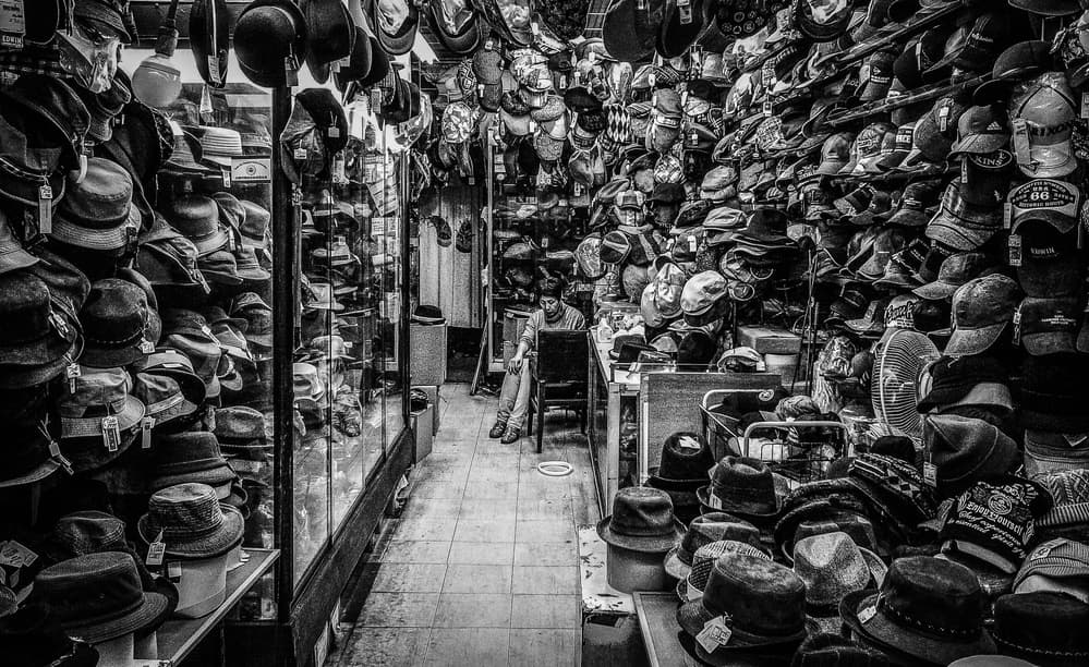 Vintage Hat Shop by Masahiro Miyagi — canvas wall art
