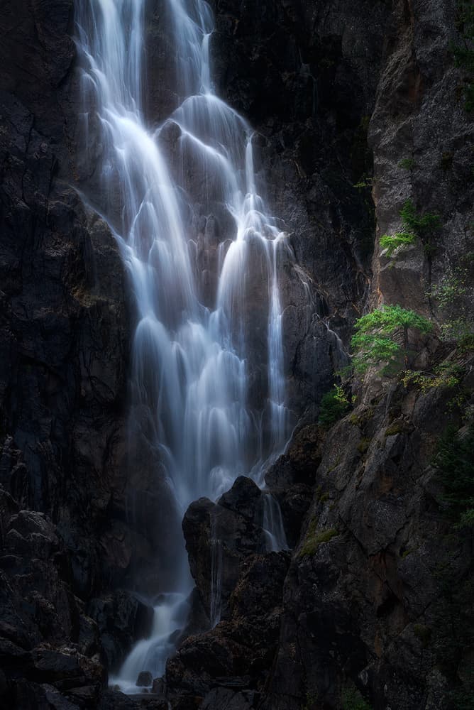 Mountain Waterfall Flow by Mei Xu — canvas wall art