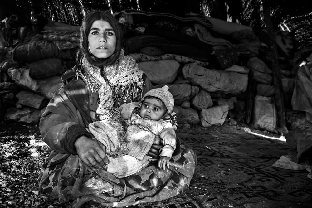 Mother and Child Gaze by Mohammadreza Momeni — canvas wall art