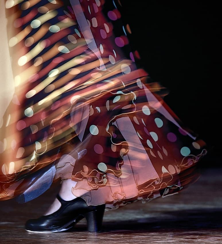 Swirling Flamenco Dress by Izidor Gasperlin — canvas wall art