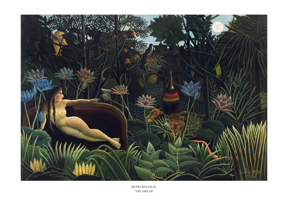 The Dream by Henri Rousseau — canvas wall art