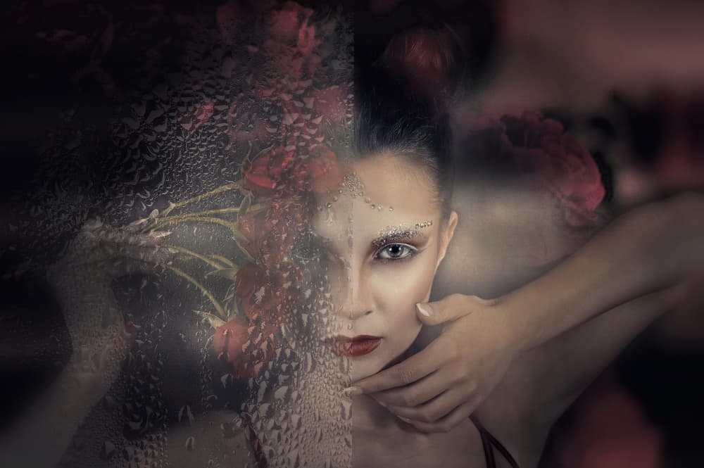 Enigmatic Rose Portrait by Adela  Lia Rusu — canvas wall art