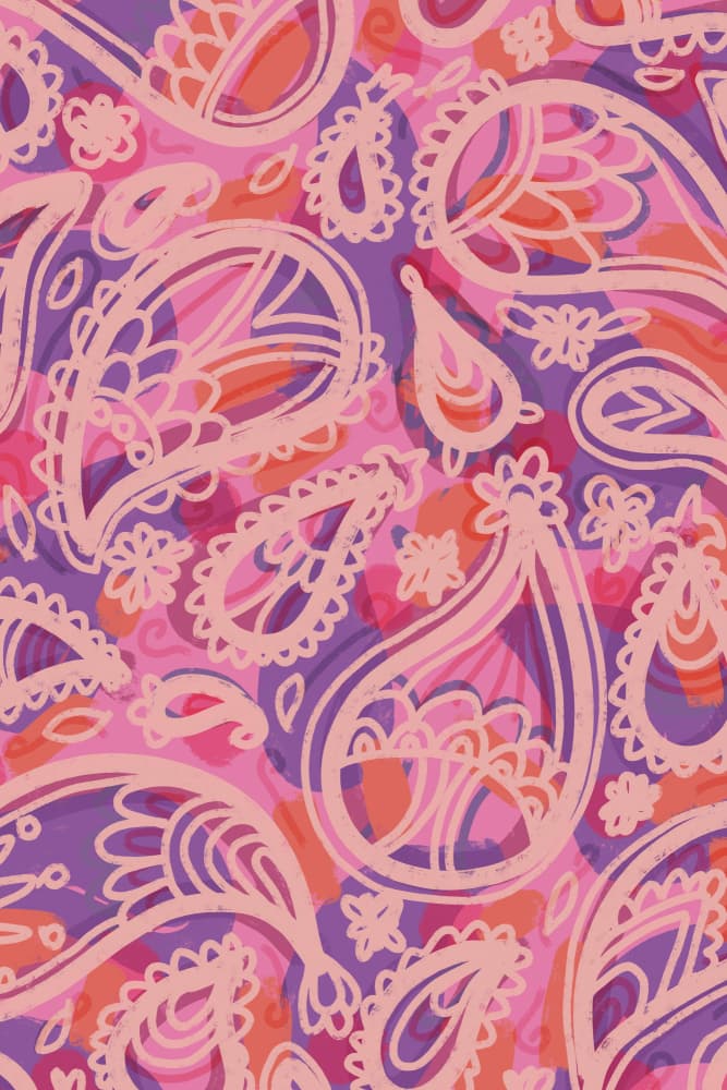 Paisley Whirl by Treechild — canvas wall art