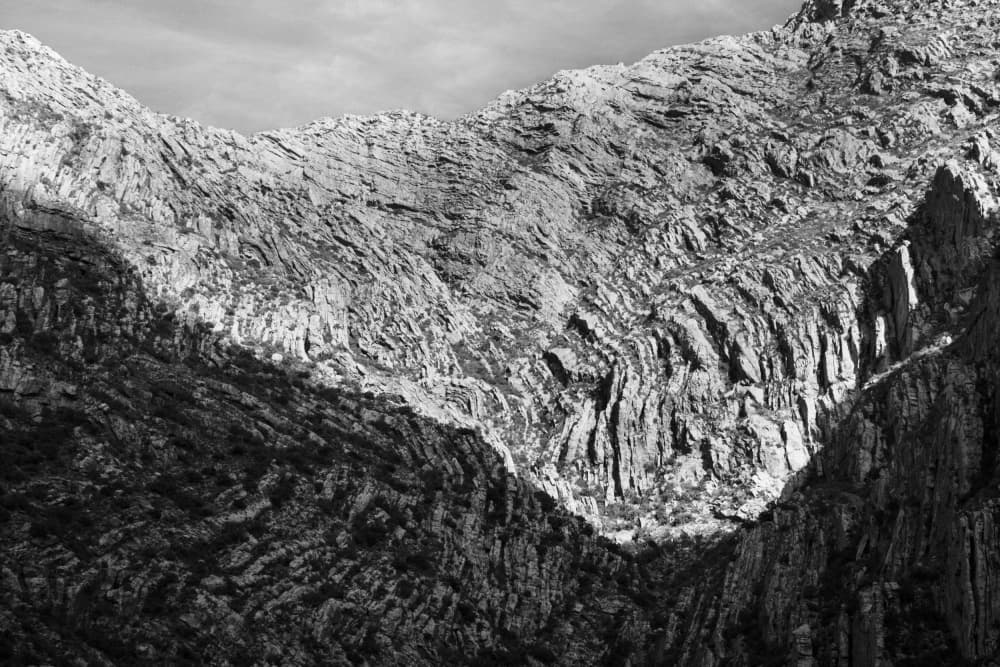 Dramatic Mountain Folds by Claudi Lourens — canvas wall art