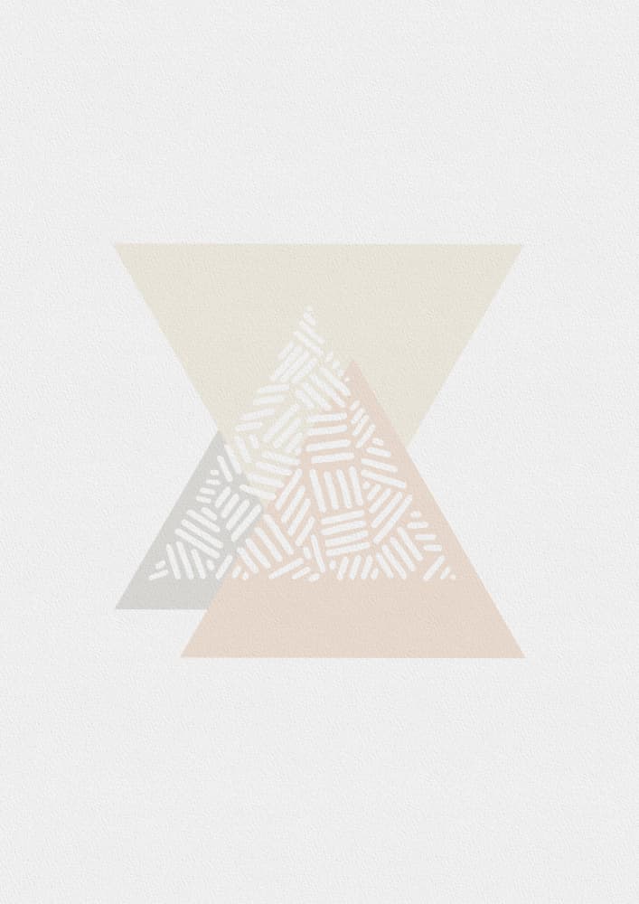 Geometric Pastel Triangles by Orara Studio — canvas wall art