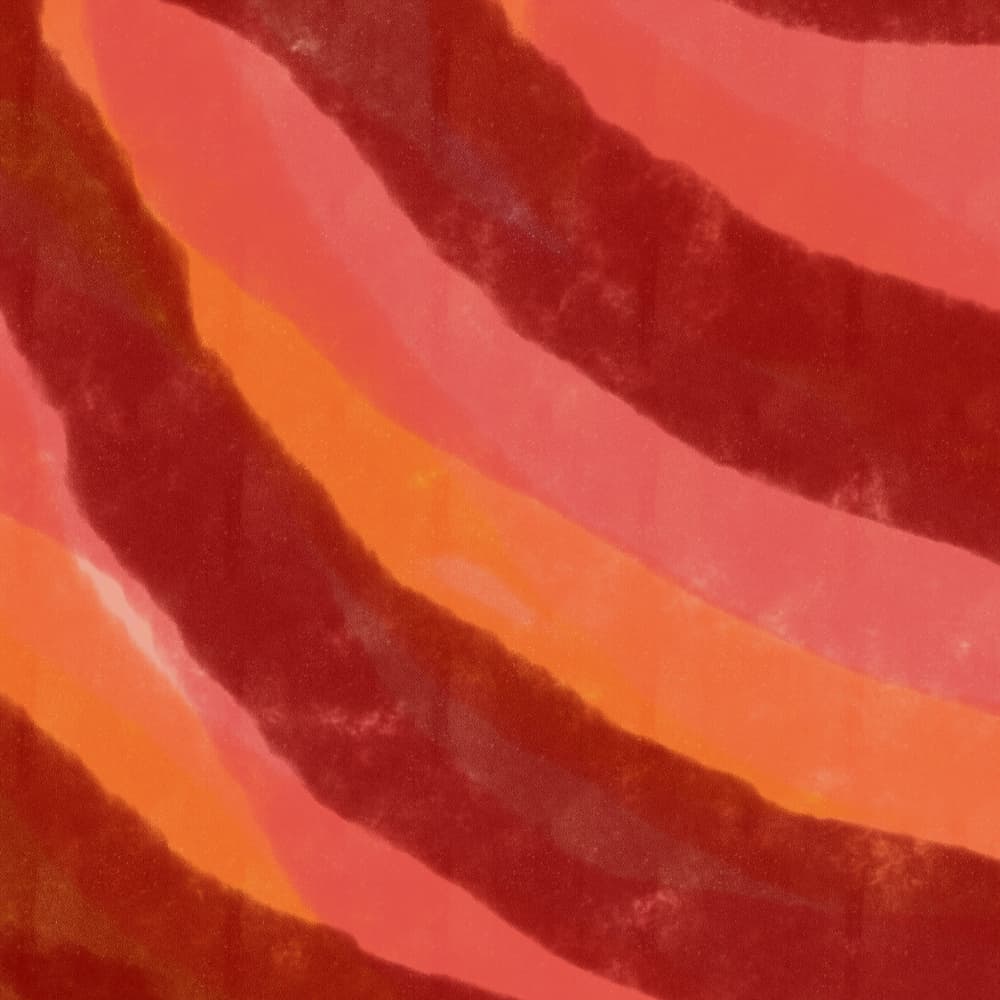 Warm Wavy Stripes by Dina Dankers — canvas wall art