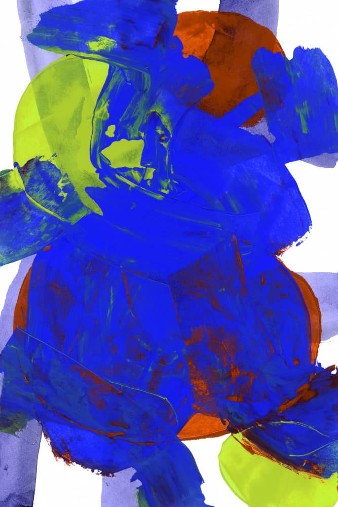 Vibrant Abstract Layers by cartissi — canvas wall art