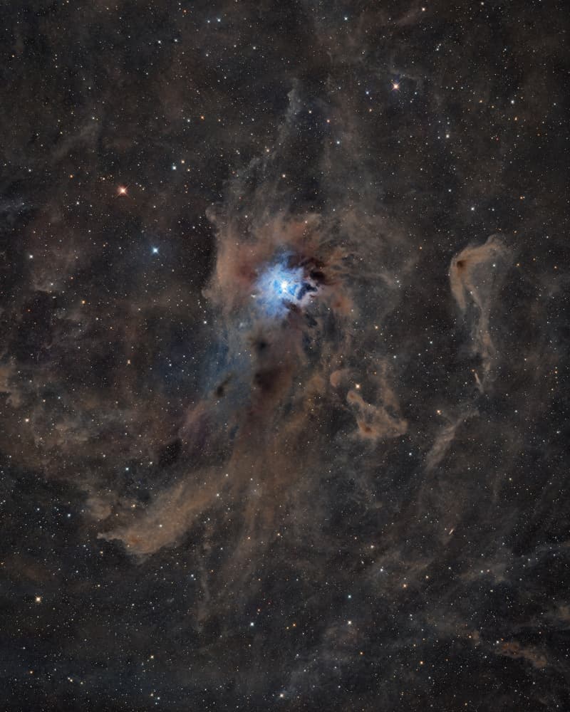 Ethereal Blue Nebula by Vikas Chander — canvas wall art