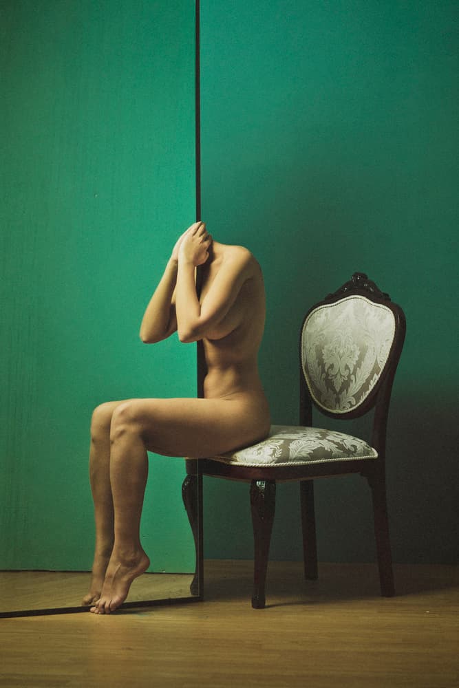 Headless Nude Seated by Kalynsky — canvas wall art
