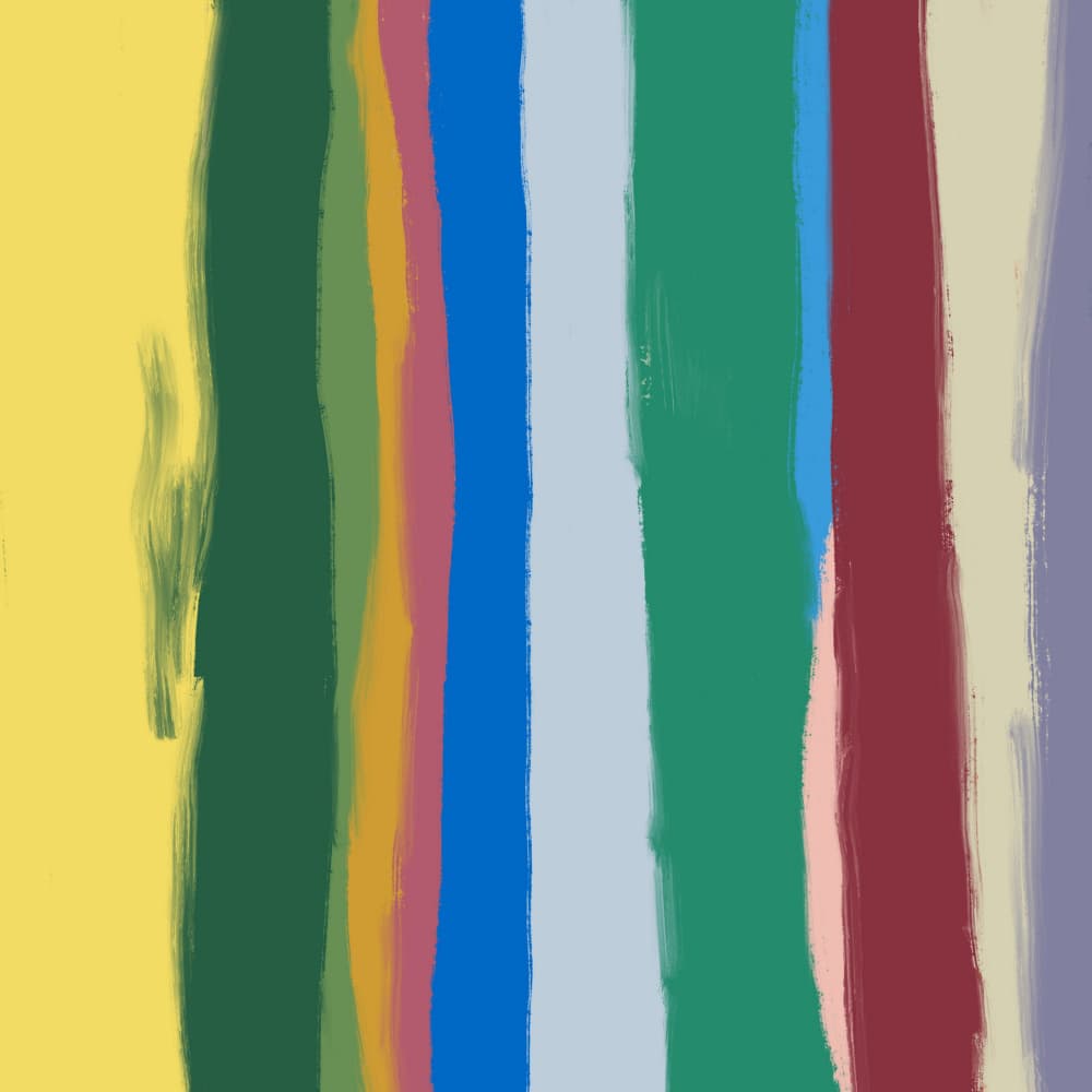 Vibrant Paint Stripes by Little Dean — canvas wall art