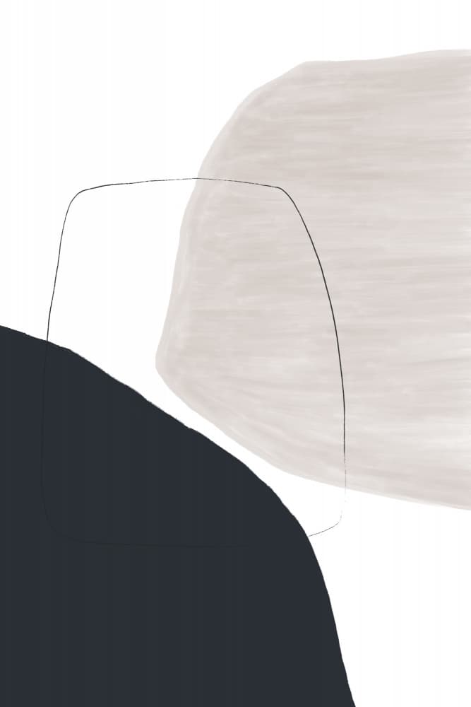Abstract Artwork With Soft Beige And Brown Tones by uplusmestudio — canvas wall art