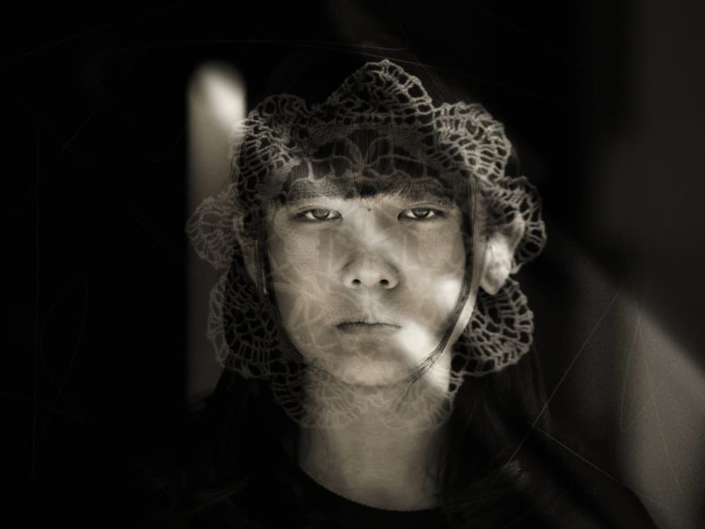 Ethereal Lace Portrait by Takako Ugachi — canvas wall art