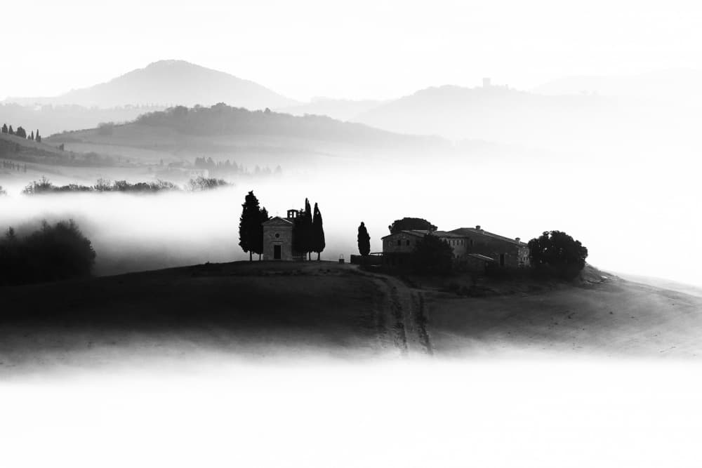 Misty Tuscan Countryside by Sergio Barboni — canvas wall art
