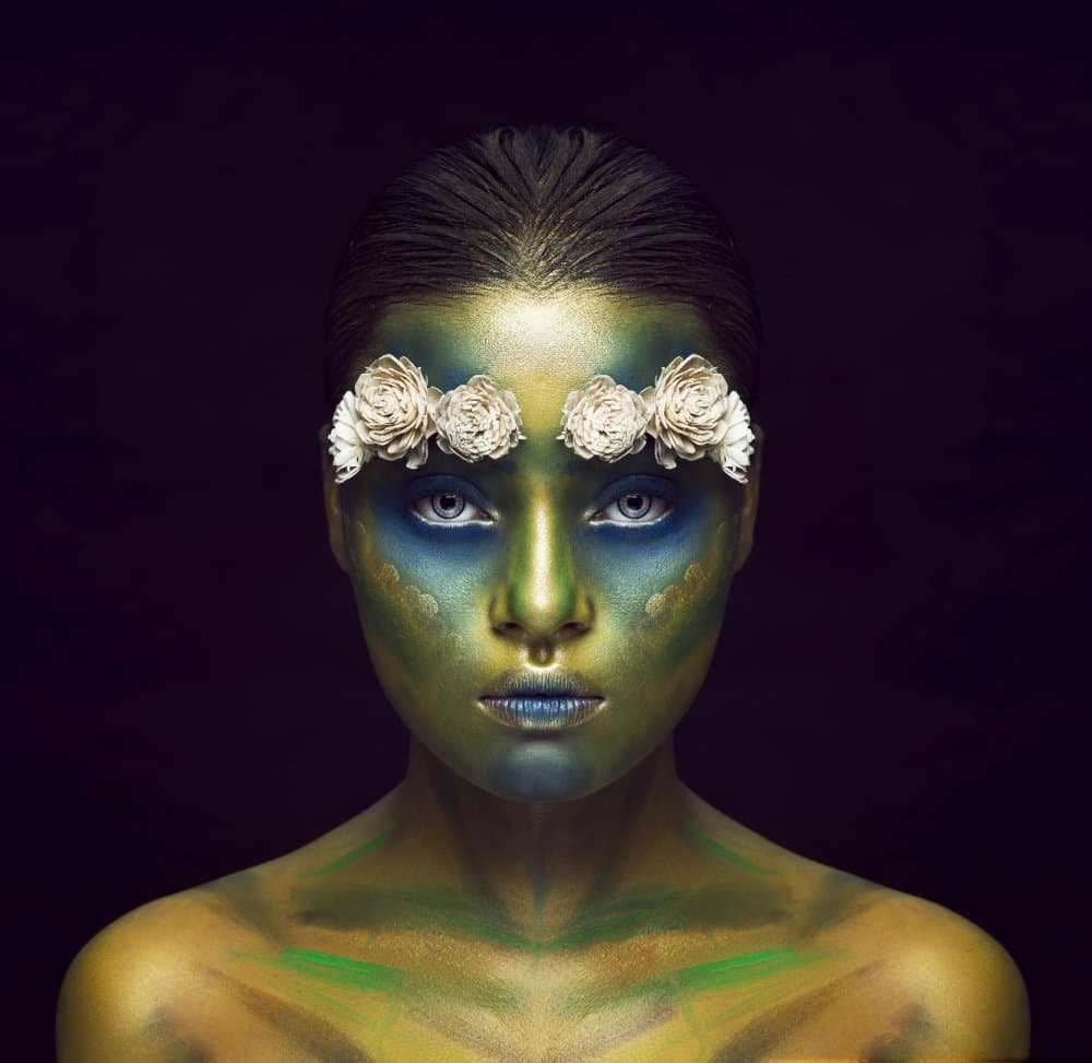 Earth Goddess Portrait by Debarghya Mukherjee — canvas wall art