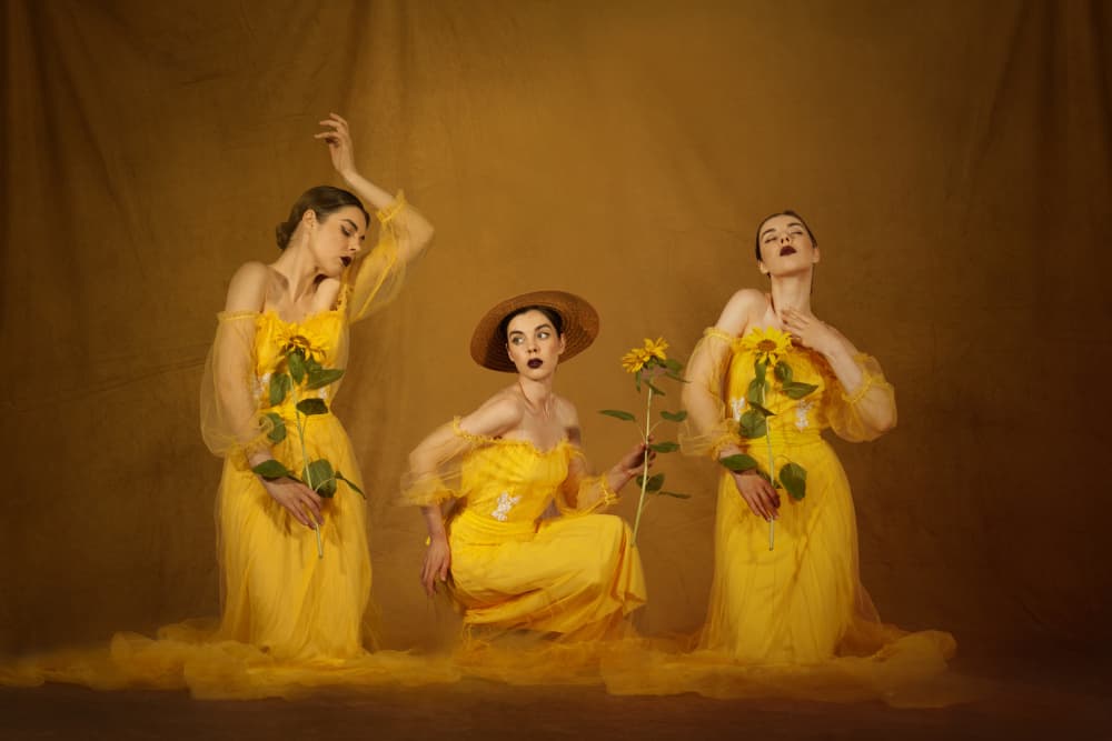 Ethereal Sunflower Women by Christine von Diepenbroek — canvas wall art