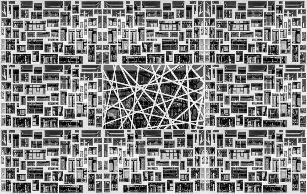 Modern Geometric Facade by Stephan Rückert — canvas wall art