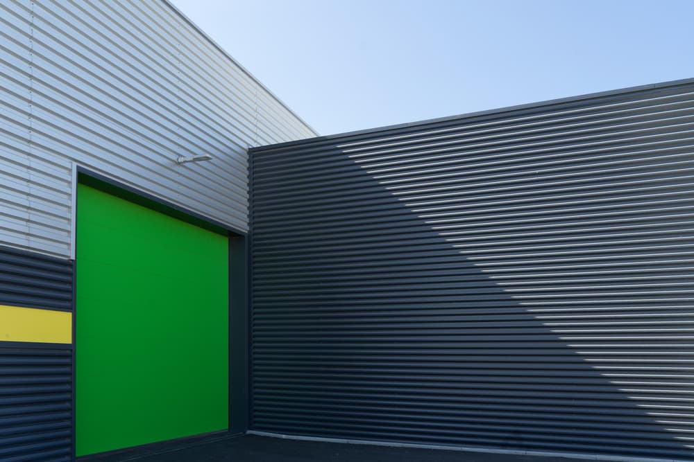 Industrial Green Door by Luc Vangindertael (laGrange) — canvas wall art
