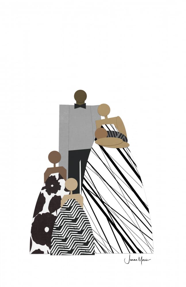 Abstract Family Patterns by Jemma Morris — canvas wall art