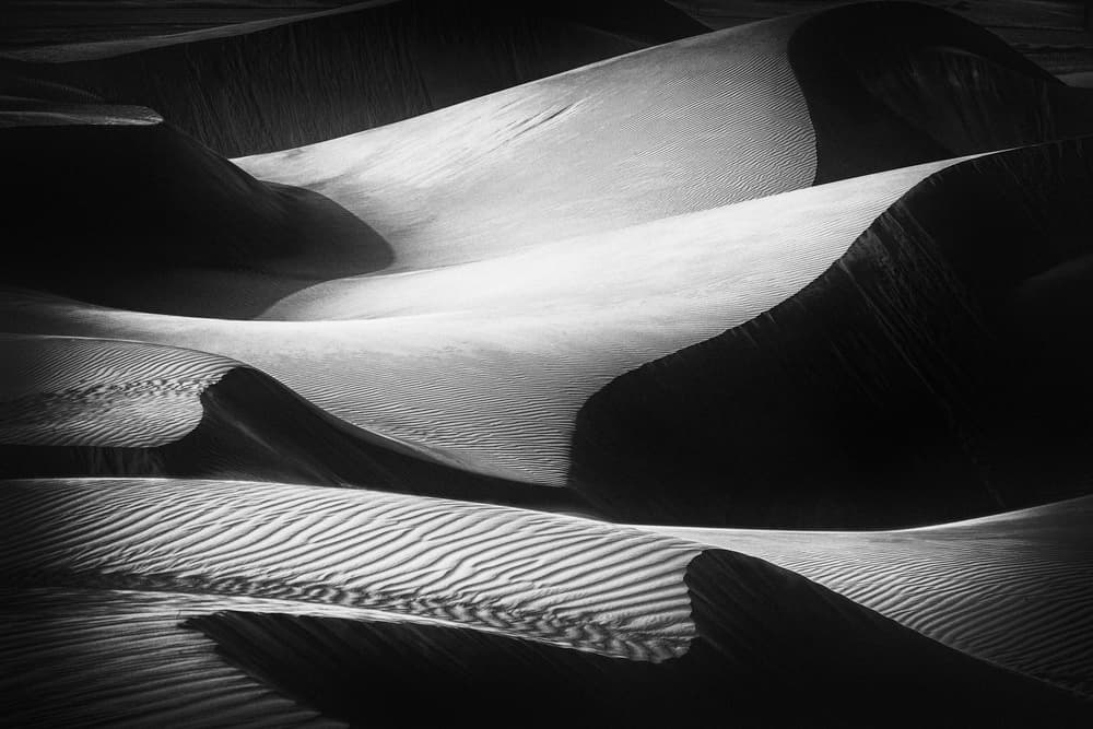 Light and Shadow Dunes by Rami Al Adwan — canvas wall art