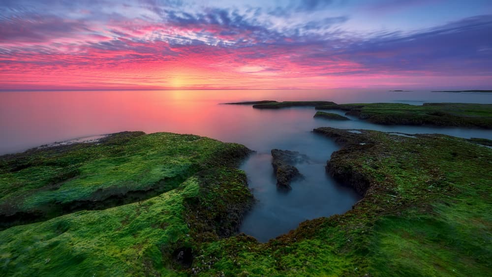 Vibrant Coastal Sunset by Jose Antonio Triviño Sanchez — canvas wall art