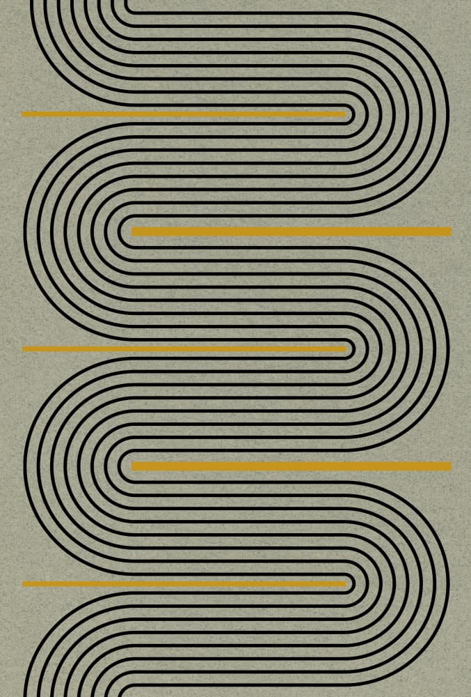 Curved Pathways by THE MIUUS STUDIO — canvas wall art