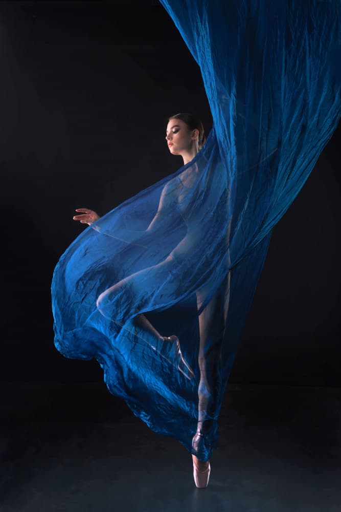 Ethereal Blue Dance by Agus Adriana — canvas wall art