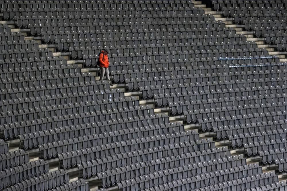 Alone in the Arena by Frank Bruynseraede — canvas wall art