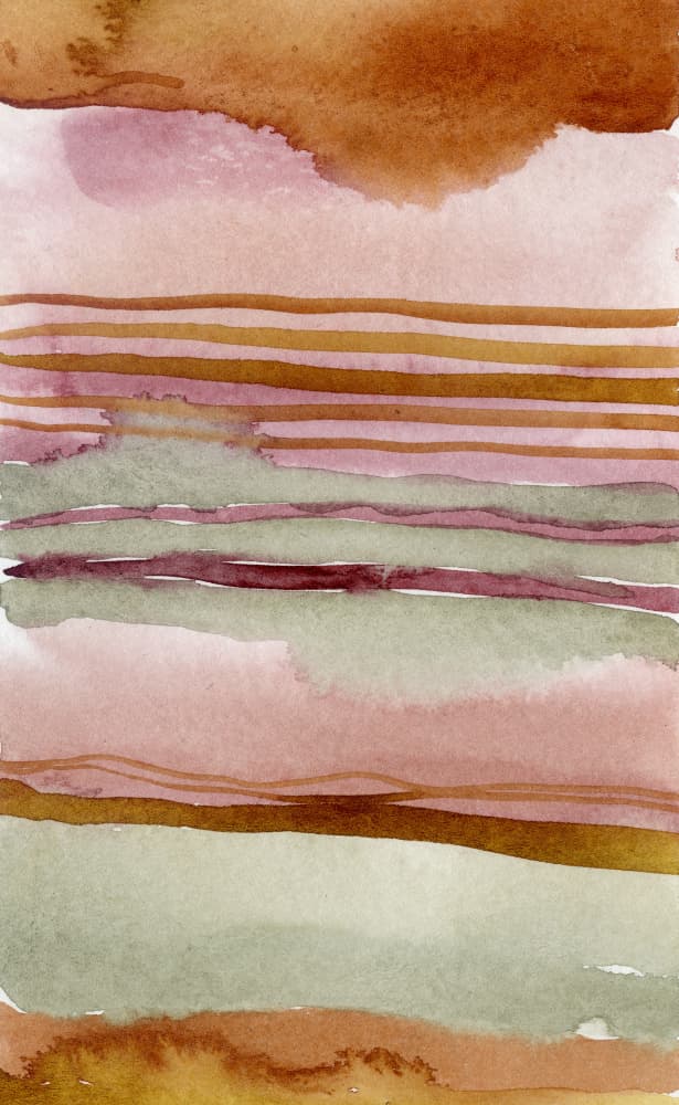 Earthy Watercolor Layers by Olivia Joy StClaire — canvas wall art