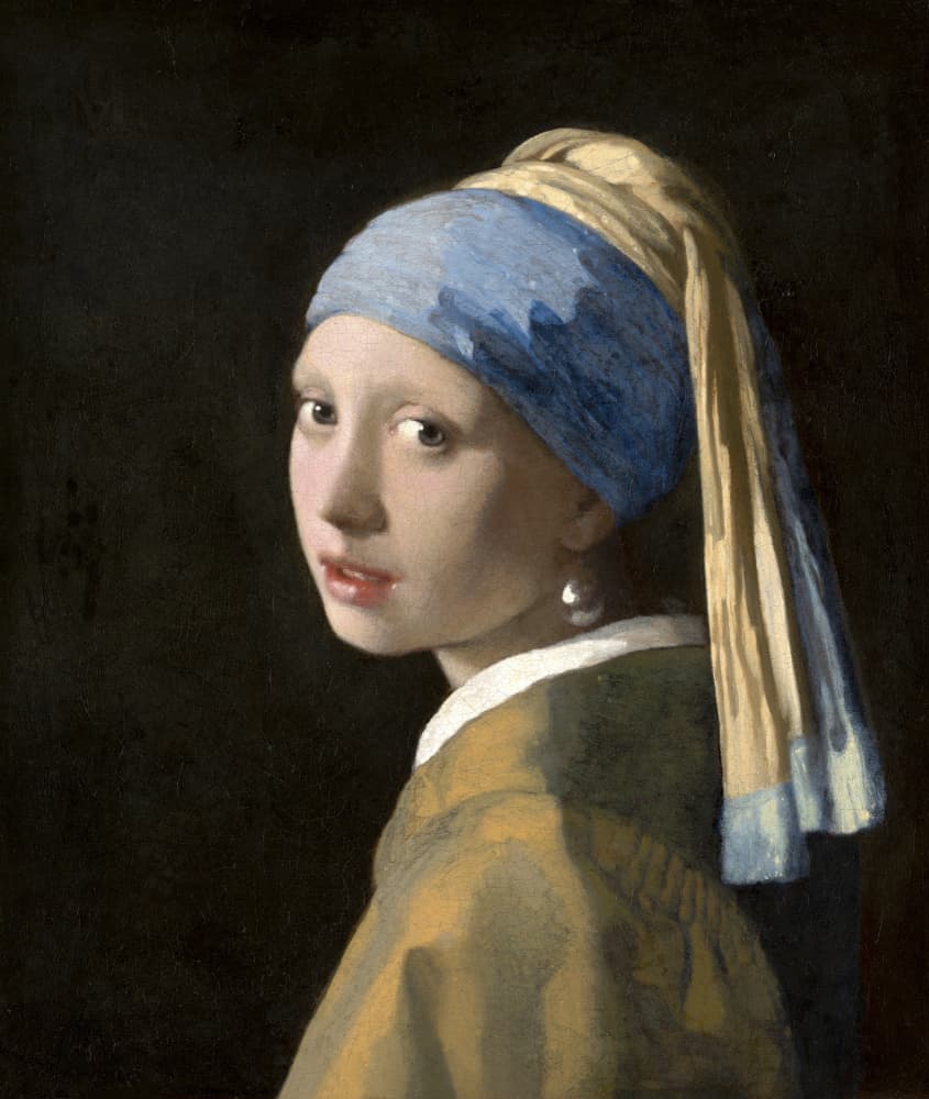 Girl with a Pearl Earring by Vermeer — canvas wall art