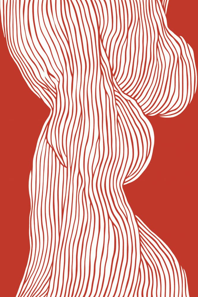 Flowing Contours by Treechild — canvas wall art