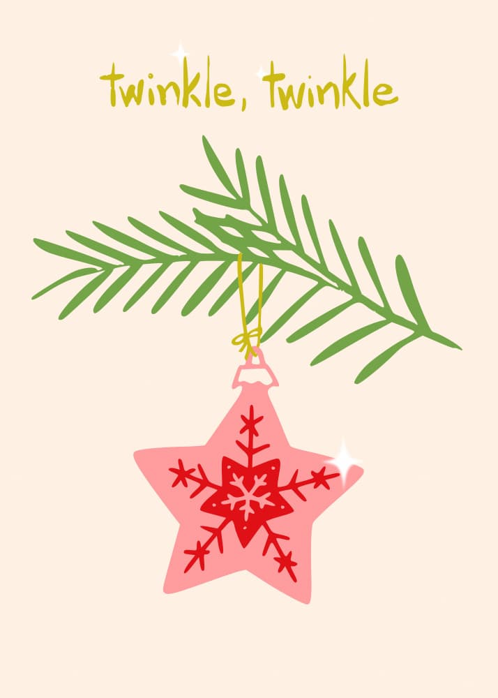 Twinkle Star Ornament by Annick — canvas wall art