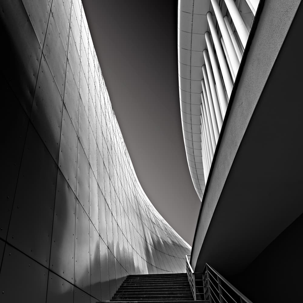 Modern Curve Ascent by Roland Weber — canvas wall art
