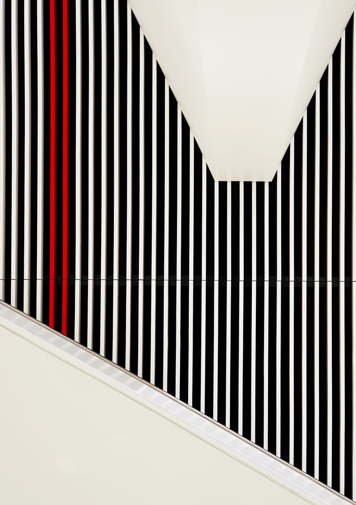 Dynamic Striped Geometry by Tomasz Buczkowski ( Tomush ) — canvas wall art