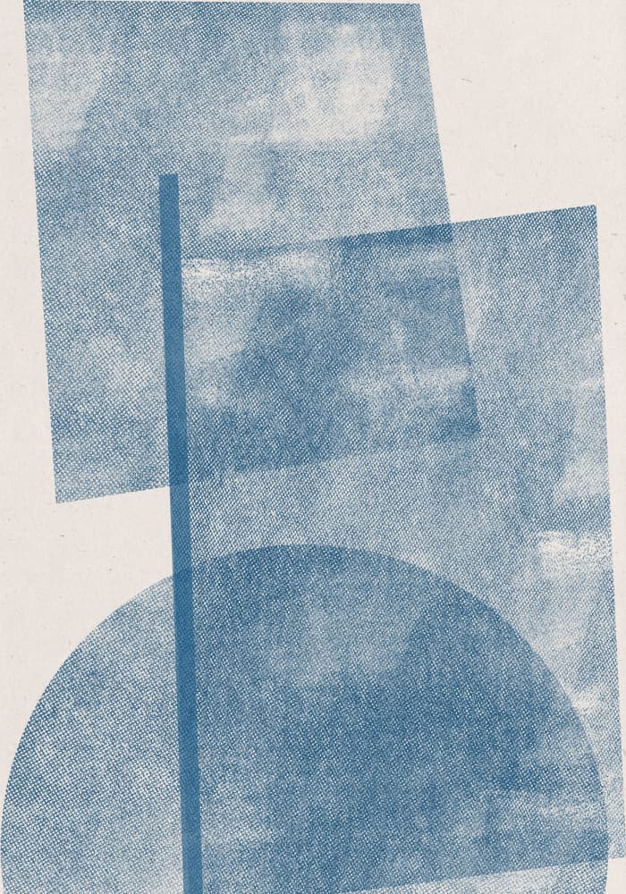 Azure Geometrics by THE MIUUS STUDIO — canvas wall art