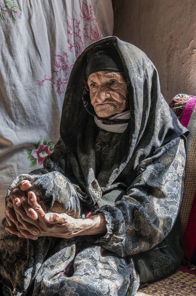 Wise Elder Woman by Mitra Bahmani — canvas wall art