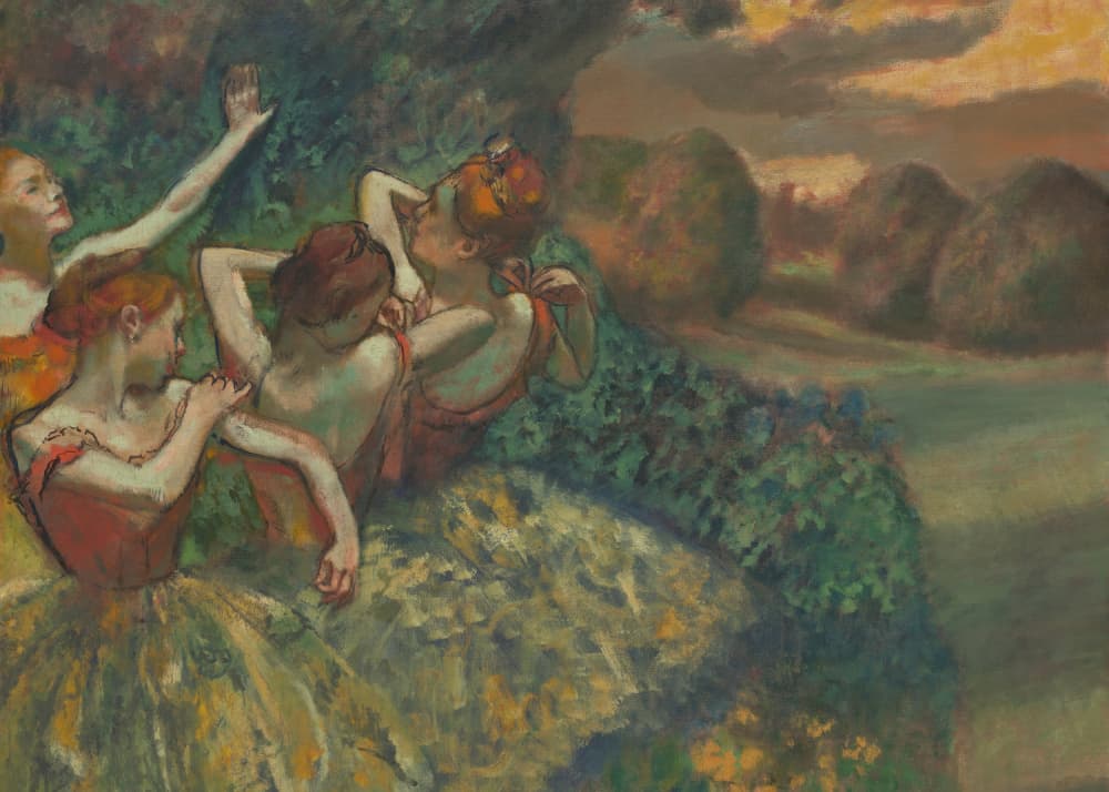 Four Dancers No.2 by Edgar Degas — canvas wall art
