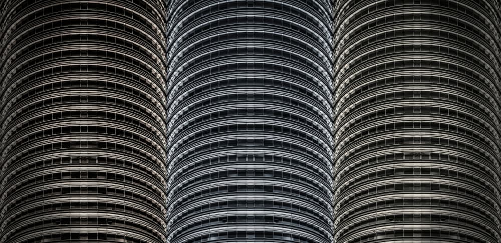 Curved Skyscraper Facade by Miro Susta — canvas wall art