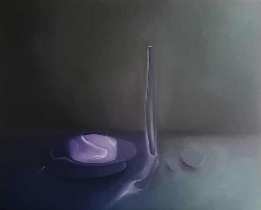 Fluid Purple Still Life by Stefano Mazzolini — canvas wall art
